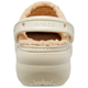 Зимние сабо на высокой платформе Crocs Classic Platform Lined Clog 39-40 р 25-25.5 см Бежевые 207938 M7/W9 Bone - изображение 5