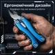 Мультитул складной многофункциональный с плоскогубцами и ножом для туризма рыбалки и ремонта (Синий) - изображение 7
