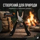 Многофункциональный мультитул из нержавеющей стали складной нож плоскогубцы для кемпинга рыбалки и ремонта черный - изображение 9
