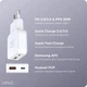 Мережевий зарядний пристрій Make 30W GaN3 Ultra Slim Type-C PD3.0 + USB QC4.0 White (MCW-3022GWH) - зображення 6