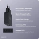 Мережевий зарядний пристрій Make 45W GaN3 Ultra Slim x2Type-C PD3.0 Black (MCW-4522GBK) - зображення 7