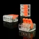 Клема 413 аналог WAGO 3pin клеммы, клеммники 3 контакта 221-413 прозрачные - изображение 1