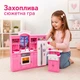 Кукольная кухня - плита, холодильник, свет, мебель для домика до 30 см, арт. 24016 - изображение 3