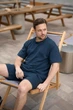 Мужской летний костюм Flex - футболка и шорты карго, темно-синий, размер 2XL - изображение 6