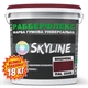Краска резиновая суперэластичная сверхстойкая «РабберФлекс» SkyLine Вишневый RAL 3005 18 кг - изображение 2
