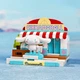 Конструктор Keeppley Sanrio K20809 «Летнее кафе-мороженое Синнаморолла» (Cinnamoroll Summer Coconut Ice Shop) с фигуркой Синнаморолла - изображение 5