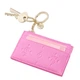 Візитниця Victoria's Secret Classic Card Case Keychain Pink Foyard Рожева в смужку - зображення 3