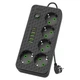 Мережевий фільтр-подовжувач 2505, 3 м, 5 розеток + 4 USB + Type-C Чорний (0258/МК) - зображення 5