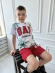 Костюм двійка (футболка, шорти) для хлопчика 5-6 років, зріст 116см - зображення 2
