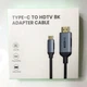 Кабель-перехідник Digital ZX145 USB Type-C - HDMI 8K 60Hz 2 м Чорний (HDMIC8K-2m) - изображение 8