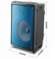 Портативна Bluetooth колонка No Brand RX-8133 25x23.5x38 см 30 Вт Чорний (2104619432) - зображення 6