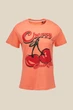 Футболка LAWA з принтом Cherry P-WB02366 XS Персиковий (2000990700520) - зображення 6