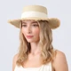 Капелюх канотьє жіноча LuckyLOOK НАНА One Size Бежевий (000-084) (2000000000084) - зображення 4