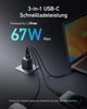 Сетевое зарядное устройство Anker GaNPrime 67W Black (A2669313) - изображение 3