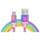 Кабель REAL-EL Premium USB - micro USB тканинна оплетка різноколірний - зображення 8