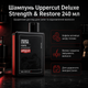 Шампунь Uppercut Deluxe Strength and Restore 240 мл для волос с биотином, кофеином и кератином, очищение и укрепление, уход для тонких и тусклых прядей - изображение 1