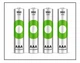 Акумулятори GP ReCyko AAA (HR03) 1.2V 950mAh Ni-MH 4 шт 10.5×44.5 мм – перезаряджувані акумуляторні батарейки Ready-to-Use - зображення 2