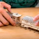 Механический 3D конструктор Veter Models Поезд с тендером "Полная" комплектация - поезд, тендер, мост подставка, рельсы 2м - изображение 7