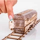Механический 3D конструктор Veter Models Поезд с тендером "Полная" комплектация - поезд, тендер, мост подставка, рельсы 2м - изображение 9