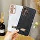 Чехол (накладка) Samsung A355 Galaxy A35 / A356 Galaxy A35 5G, Sand Crystal Swarovski, Бирюзовый - 695655 - изображение 4