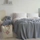 Плед La Modno WoolCotton Balance Sky Gray 220x240 (200424) - зображення 5