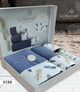 Подарочный набор полотенец La Maison 3 шт Vera Индиго (30х50, 50х90, 70х140) + аромат - изображение 5