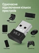 Bluetooth адаптер USB Bluetooth 5.3 для ПК та ноутбука, USB Bluetooth Dongle для навушників, клавіатури, миші, геймпада - зображення 2