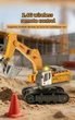 Мини гусеничный экскаватор RC 555-104 с поворотной платформой и звуковыми эффектами (Желтый) - изображение 8