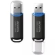 Флеш память USB Adata C906 32GB Чорний - изображение 2