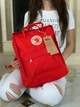 Рюкзак жіночий Fjallraven kanken канкен для дівчат міський 16 л червоний - зображення 2