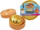 Іграшка-антистрес сквіш Dumpling Squishy Bun Пельмень у пароварці з глітером і орбізом 9см - зображення 2