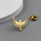 Значок из стали BROCHE брошь бижутерия Птицы Феникс золотистый BRGV115462 - изображение 4