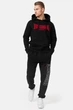 Худі флісовий чоловічий Lonsdale HOODED ONE TONE 117031-1000 M Black (4251522367126) - изображение 2