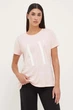 Стильна жіноча футболка Armani exchange 2XL Світло-рожева (WCF0000497) - зображення 1