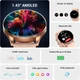 Жіночий смарт-годинник AMOLED 1.43" — дзвінки, Always-On, здоров’я, спорт, IP68, 2 ремінці, преміум стиль - зображення 6