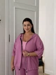 Жіночий костюм на блискавці (кофта з рукавом 3/4+штани) Uaclothes 58 Рожевий (like38209-186411373) - изображение 2