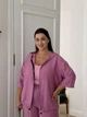 Жіночий костюм на блискавці (кофта з рукавом 3/4+штани) Uaclothes 58 Рожевий (like38209-186411373) - изображение 3