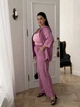 Жіночий костюм на блискавці (кофта з рукавом 3/4+штани) Uaclothes 58 Рожевий (like38209-186411373) - изображение 6