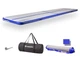 Килимок надувний Airtrack inSPORTline Airstunt 500x100x10 см, біло-синій - изображение 1