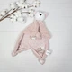 Іграшка-комфортер і еко-гризунок a.l.babybox Солодкі обійми Рожевий Тедді - зображення 2
