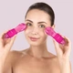 Набір масажерів для очей та обличчя GESKE Cool & Warm Duo Eye Massager 7 в 1 кріосфери з боросилікатного скла для охолодження та нагрівання шкіри зменшення набряків і темних кіл Малиновий - изображение 4