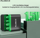 Аккумуляторные батарейки набор 2AAА+2AA в зарядном боксе 1100mWh Li-Ion 1.5v мизинчиковые и 4255mWh Li-Ion 1.5v пальчиковые аккумуляторы с зарядкой кейс Pujimax (2+2)шт - изображение 2