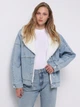 Джинсовая куртка с мехом женская Colin's CL1076057DN44489 M Alfenas Indigo Wash (8684112857640) - изображение 1