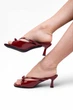 Босоножки женские Where Uwear лаковые бордовые 351058_41 (26 см) - изображение 4