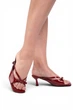 Босоножки женские Where Uwear лаковые бордовые 351058_41 (26 см) - изображение 7