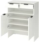 Тумба для обуви Metkas Home A009 ЛДСП 103x80x42 см Белый снег (MA009-BB) - изображение 2