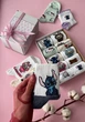 Подарочный набор детских носков, 10 пар с героями Stitch и Hello Kitty в коробке, носки для девочки 30-35 (6-10 лет) - изображение 5