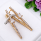 Серьги Xuping Jewelry длина 3см медицинское золото позолота 18К с1682 - изображение 1