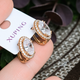 Сережки Xuping Jewelry довжина 1.4см ширина 1.1см медичне золото позолота 18К с1687 - зображення 4