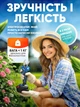 Секатор аккумуляторный садовый электрический портативный электросекатор мощный веткорез в кейсе Vollyx + 2 аккумулятора 21V кусторез с индикатором заряда и счетчиком срезов, синий-черный - изображение 4